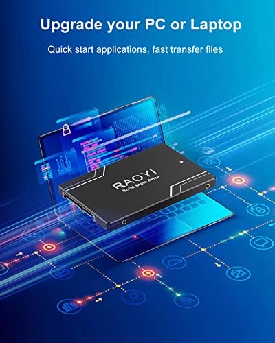 RAOYI 1 TB SATA III Solid State Drive – Lightning-Fast 550 MB/s Performance Upgrade for PCs & Laptops | Advanced 3 D NAND Flash Technology | Reliable Internal SSD for Enhanced Speed & Compatibility
