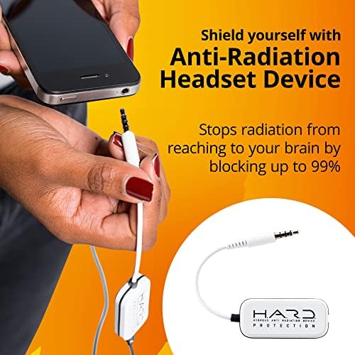 Elevate Your Audio Experience with the Shield Your Body EMF Blocker Headset – Advanced Radiation Protection for 5 G Devices, Enhanced Sound Quality, and Air Tube Technology for Health-Conscious Listeners, Compatible with Standard 3.5 mm Headphones – Lightweight, Durable, and Ideal for Everyday Use
