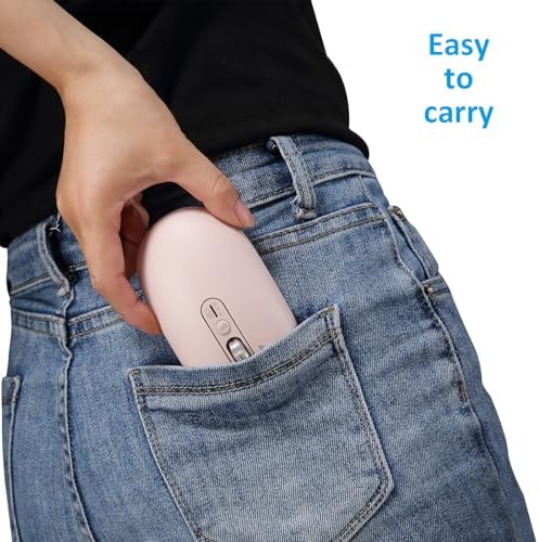 Ultra-Slim Wireless Bluetooth Mouse for Multi-Device Use – Lightweight Travel-Friendly Design with ±3000 DPI Precision, 4-Way Metal Scrolling, and 8 Customizable Buttons – Perfect for Laptops, Tablets, and Phones – Enjoy Quiet Operation and Long Battery Life for Enhanced Productivity