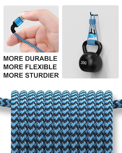 High-Performance USB C to Magnetic 3 Charging Cable – 140 W Fast Charge Braided 6 FT Power Cord for Mac Book Pro (14” & 16” M4/M3/M1) & Air (13” & 15” M2) – Magnetic Connection for Effortless Use – Durable, Tangle-Free Design for Ultimate Convenience and Speed