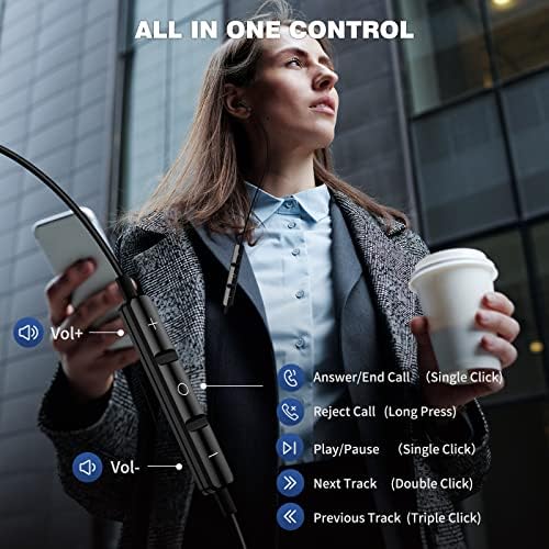 USB C Earbuds for i Phone 16 Pro Max & Android Devices – Premium Hi-Fi Stereo Noise-Canceling Headphones with Built-in Mic for Samsung Galaxy & Google Pixel – Ultimate Comfort & Connectivity for Audiophiles & Casual Listeners