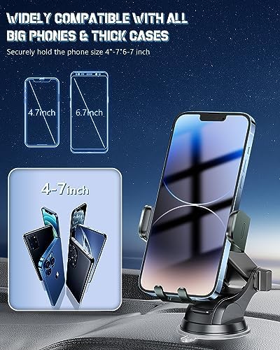 Smart Wireless Car Charger & Auto-Clamping Phone Holder – Fast Charging 3-in-1 Mount for i Phone 11-16 & Samsung Galaxy S23-S9+ – Enhanced Compatibility, Hands-Free Navigation, and Adjustable Viewing Angles for Optimal Convenience