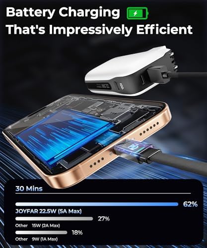Ultimate 10,000 m Ah Portable Charger with Built-in USB-C Cable & Plug – Fast 22.5 W Power Bank for Seamless Charging of i Phone 16/15, Samsung Galaxy & i Pad – Compact Travel Essential with Triple Output Ports for Maximum Device Compatibility