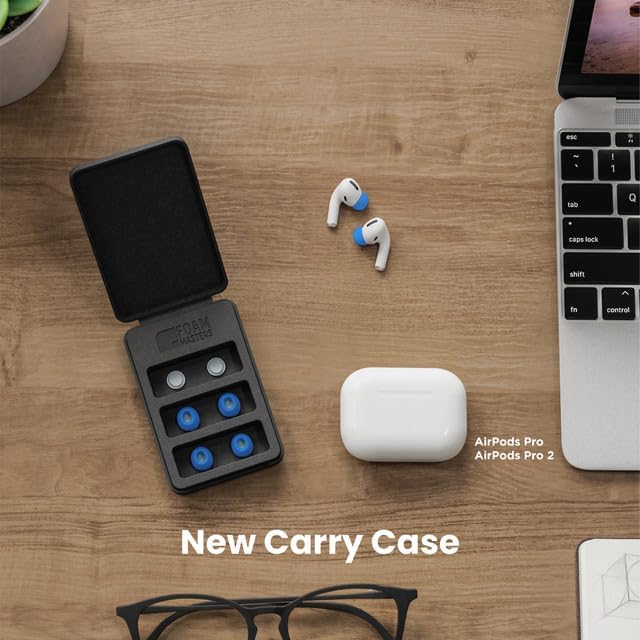 Transform Your Air Pods Pro with Foam Masters Ultra-Premium Memory Foam Ear Tips | 3 Pairs in Black Magic Ver 6.0 | Unmatched Comfort & Secure Fit | Advanced Noise Cancellation for Enhanced Audio | Replacement Ear Buds S/M/L for Tailored Listening Experience | Elevate Your Sound Quality and Enjoy All-Day Wearability with Ergonomic Design