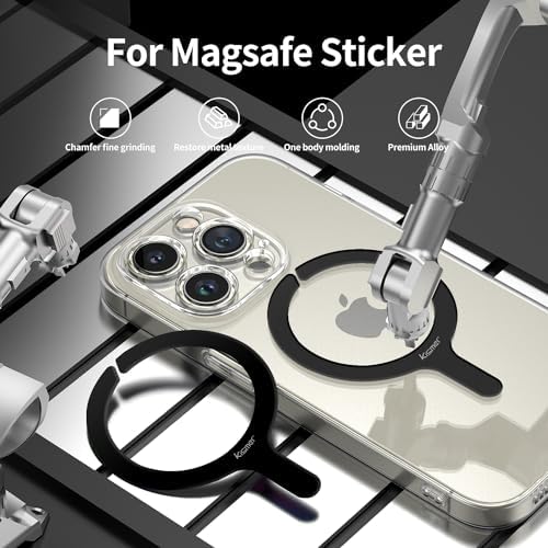 Ultra-Thin Mag Safe Metal Plate Kit – 2-Pack Versatile Magnetic Adapter for Seamless Phone Case Integration, Wireless Charging, and Secure Mounting – Stylish Multicolor Finish for Enhanced Connectivity and Fast Charging Experience