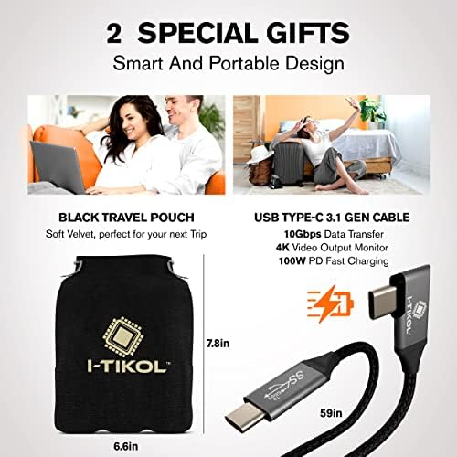 65 W Ga N Fast Charging Block with 3 Ports – Compact USB-C & USB-A Wall Charger for Mac Book, i Pad, i Phone 14, Dell XPS – Foldable Design for Travel Convenience, High-Speed Power Delivery, and Enhanced Device Compatibility