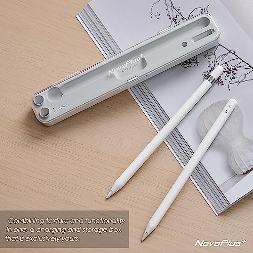 Revolutionary 2-in-1 Apple Pencil Charging Case with Magnetic Lightning Dock – Ultra-Convenient Power Hub for 1 st & 2 nd Gen Models – Stylish White Finish for Optimal Portability and Efficiency
