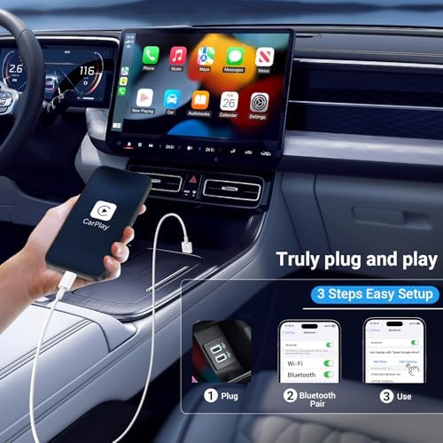 Essri 3-Pack Carplay USB A to C Cable for iPhone 16/15 Pro Max,USB C Car Charger Cable 3FT,Fast Charging Cord Compatible with iPad Pro/Air/Mini, for Apple 16/15 Series,for Samsung,Blue – Enhanced Compatibility and Speed