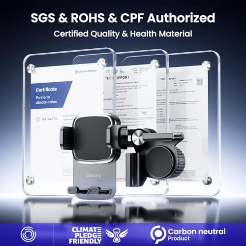 ORNARTO Tesla Phone Mount – Ultimate 360° Rotatable Holder for Model Y & 3 | No Residue or Screen Damage | Universal Fit for All Smartphones | Enhanced Overload Protection & Anti-Slip Grip | Perfect Car Accessory for Seamless Navigation & Hands-Free Calls