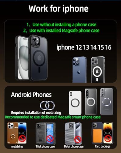 Revolutionize Your Driving with the 15 W Mag Safe Car Mount Charger – Ultra-Strong Magnetic Holder for i Phone 12-16 Pro Max Plus, Qi2 Wireless Technology, Three-Fold Rotation for Optimal Convenience and Safety, LED Charging Indicator – The Ultimate Solution for Effortless Navigation and Hands-Free Communication