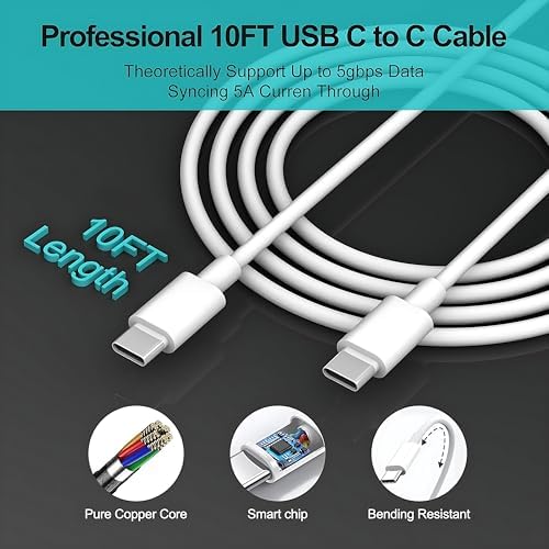 Experience lightning-fast charging with the 45 W Samsung Super Fast Phone Charger, featuring a 10 FT USB-C charging cable for ultimate flexibility. Designed for Samsung Galaxy S25 Ultra, S24+, S23, and more, this high-performance charger combines efficiency and safety with its advanced overheating and overcharging protection. Say goodbye to long wait times and enjoy the convenience of rapid power delivery that fits seamlessly into your busy lifestyle. The durable construction ensures longevity, making it an essential accessory for home, office, or travel. Maximize your productivity and keep your devices charged and ready for action with this versatile and reliable fast charger, tailored for modern users who demand speed and performance.