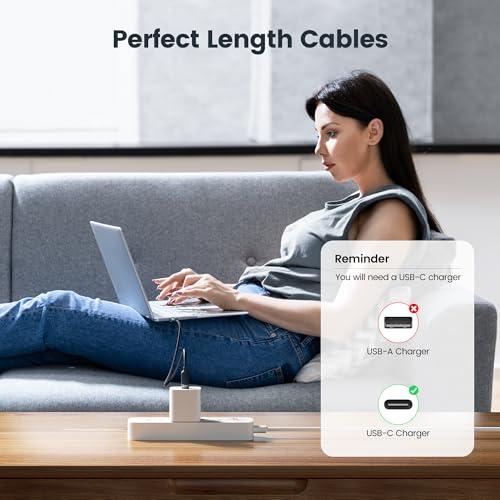 High-Speed 60 W USB C Cable Set [2-Pack, 10 ft] – Versatile Fast Charging Silicone Cord for i Phone 16, Samsung Galaxy S24, Mac Book Air, and More – Durable Design for Maximum Compatibility and Extended Reach (Black & White)