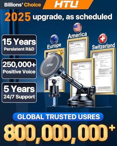 2025 Enhanced Mag Safe Car Phone Mount – 80 LBS Ultimate Suction Power & Military-Grade Strength for i Phone 16, 15, 14 Pro Max & Mini – 360° Rotatable Magnetic Holder for Secure Dashboard & Windshield Use – Effortless Navigation & Hands-Free Communication