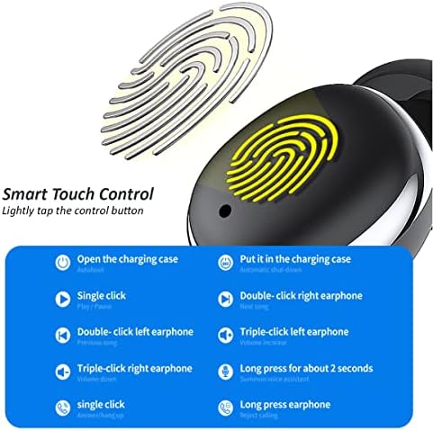 Kamon K11 Premium Wireless Earbuds with Bluetooth 5.3, Waterproof In-Ear Design, Touch Control, and Wireless Charging Case – Unmatched Sound Quality for i Phone 14, 13, Samsung, and Active Lifestyles (Black) – Ultimate Durability & Seamless Connectivity