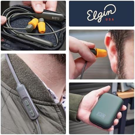 Elgin Discord Gen 3 Bluetooth Earplug Earbuds – OSHA-Compliant Wireless Noise-Isolating Headphones for Industrial Professionals, Engineered for All-Weather Durability, Enhanced Device Compatibility, and Unmatched Sound Clarity in Challenging Environments