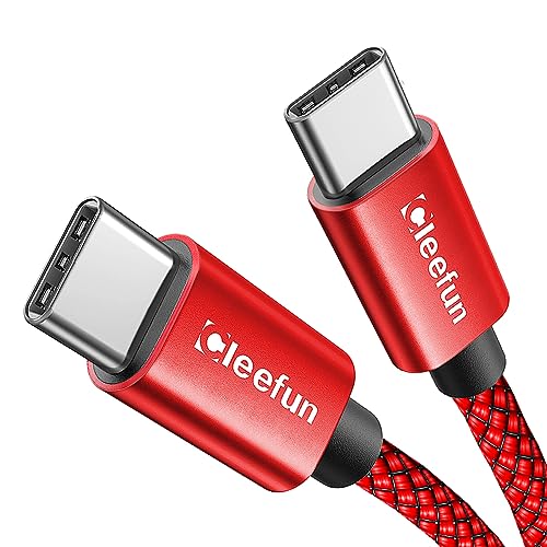 CLEEFUN 26 ft USB C to USB C Charging Cable – 60 W Fast Charger for i Phone 16/15 Pro Max, i Pad, Mac Book, Galaxy S24/S23 – Ultimate Compatibility & High-Speed Data Transfer – Durable Design for On-the-Go Power Solutions