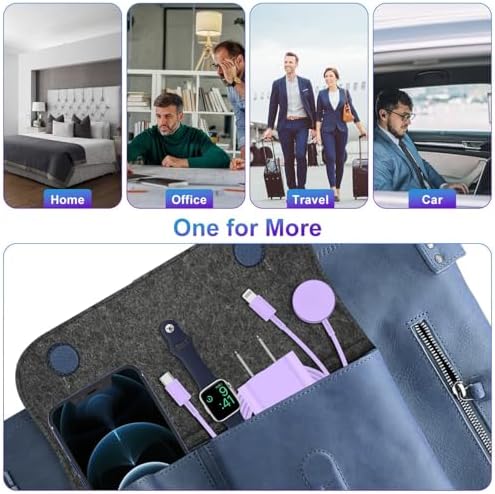 Revolutionary 2-in-1 USB C Charger for Apple Watch & i Phone – 6 FT Magnetic Fast Charging Cable with USB-C Wall Adapter – Compatible with Apple Watch Series 8/7/6/SE/5/4 & i Phone 14/13/12 – Ultimate Convenience & Enhanced Durability for On-the-Go Charging Solutions