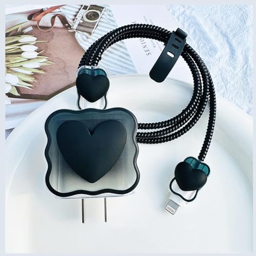 Vibrant Purple Heart-Shaped USB Charger Protector for i Phone – Stylish Silicone Data Cable Guard with Rapid Charging Capability, Ideal for Trendy Tech Enthusiasts and Mobile Users