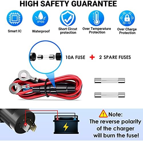 OUFFUN 65 W PD Car Charger: Ultimate 12 V USB Outlet with 83 W Power for Rapid Laptop & Smartphone Charging – Waterproof, Energy-Saving Switch, Ideal for RV, Marine, Motorcycle, Truck & Golf Cart