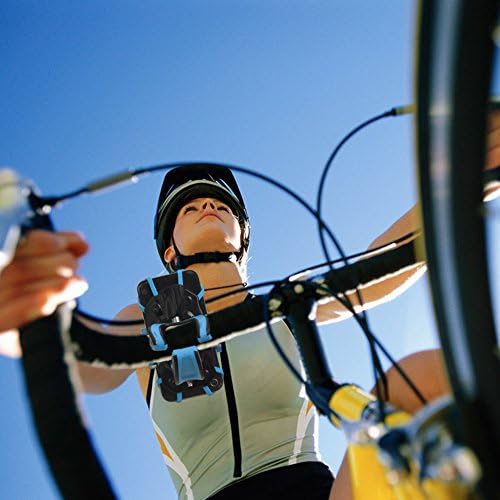 Versatile Bike Phone Mount with 360-Degree Rotation – Secure Smartphone Holder for Bicycles, Motorcycles, and Baby Carriages – Compatible with i Phone, Sony, Samsung – Durable Rubber Strap Design for Effortless Navigation and Calls – Lightweight and Easy Installation for Enhanced Riding Experience – Sleek Black Finish for Any Style