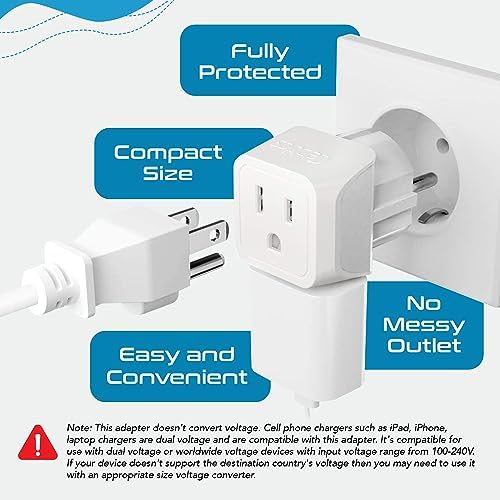 Ultimate Universal Travel Adapter: 35 W Fast Charging Power Converter with PD & QC 3.0, Dual USB-C & Triple USB Ports for Seamless Global Connectivity – Compatible with Type A, C, G, I Outlets for Effortless Charging Across EU, US, UK & Beyond – Perfect Travel Companion for Modern Explorers