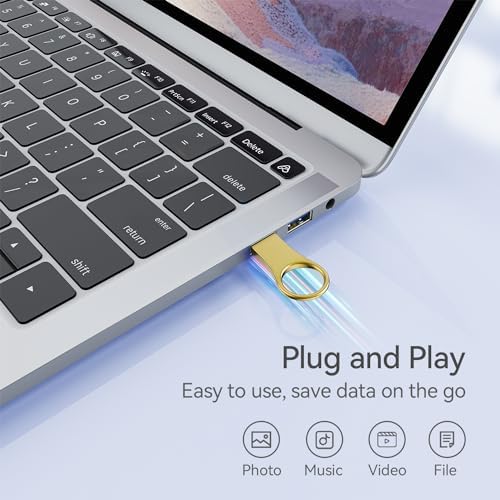 RAOYI 64 GB Metal Key Shape USB Flash Drive – 5 Pack Stylish & Durable USB 2.0 Memory Stick for Effortless Data Storage, Ideal for PC, Laptop & Desktop Use – Compact, Lightweight & Reliable Keychain Accessory
