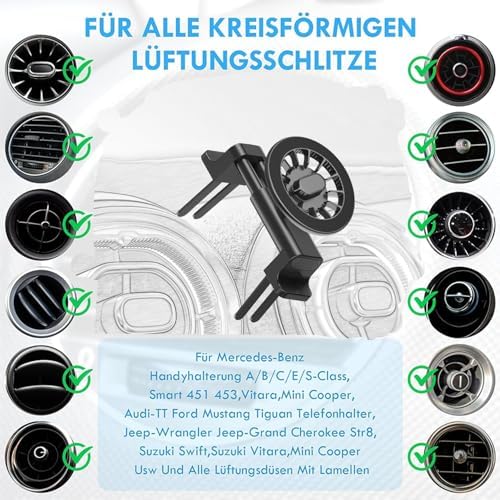 Premium Car Vent Phone Mount for Mercedes Benz & Mini Cooper – Effortless Installation, Enhanced Safety, and Stylish Accessibility for Models C300, GLA, GLC, GLB, GLS, A/B/C/E/S-Class, F54, F55, F56, F57, F60/Countryman – Essential Automotive Accessory for Modern Drivers