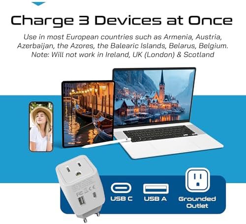 Compact Dual USB Travel Adapter for Effortless Charging in Australia, New Zealand, and China – Essential Type I Plug for Phones, Tablets, and Cameras – Quick Charge Capability with Universal Compatibility for Hassle-Free Global Adventures