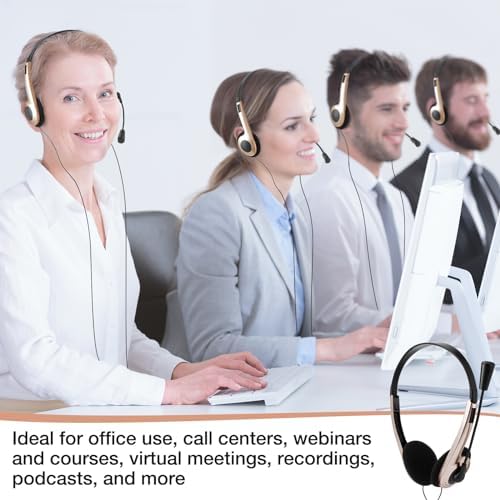 Yunsailing 30-Pack Classroom Headphones with Microphone – Lightweight, Adjustable On-Ear Earphones for Enhanced Student Engagement | Perfect for School, Remote Learning & Group Activities | Durable 3.5 mm Jack for Clear Audio Communication