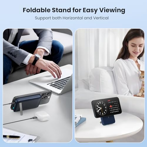 Advanced Magnetic Wireless Power Bank – 10800 m Ah Portable Charger with Foldable Stand, LED Battery Indicator, and 25 W Fast Charging for i Phone 16/15/14/13/12 Pro/Pro Max/Plus – Ultimate Compatibility and Convenience