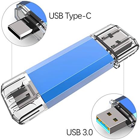 TOPESEL 128 GB Waterproof USB C Flash Drive – Dual USB 3.0 A & Type C Thumb Drive for Seamless Data Transfer on Computer, Mac, Smartphone & Tablet – Compact, Durable OTG Storage Solution for Professionals and Students