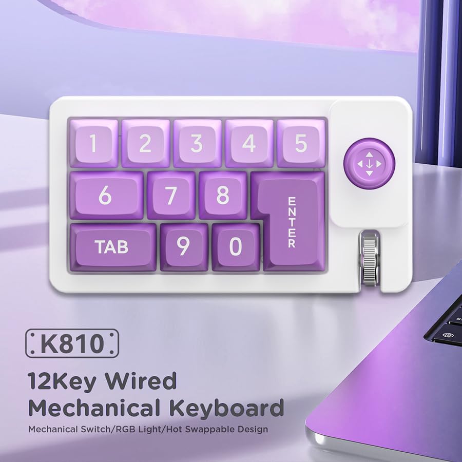 Compact Wired Mechanical Gaming Keyboard with Joystick – Hot-Swappable Keys, RGB Backlit Design for Office & Gaming, Enhanced Control & Customization by JOMAA – Perfect Blend of Performance and Style