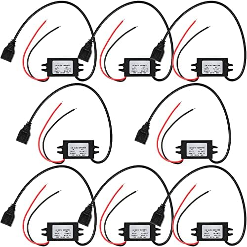 Weewooday 12 V to 5 V USB Buck Converter Duo – High-Efficiency Car Power Adapter for Seamless Device Charging on the Go