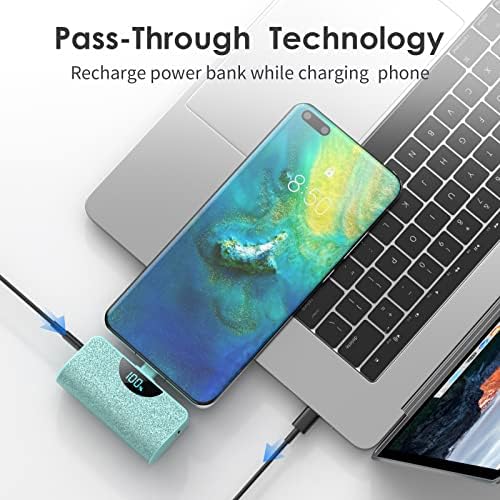 Dual Pack Mini Portable USB-C Power Bank 5200 m Ah – Fast Charging Battery Backup with LCD Display for i Phone 16 Series, Samsung, and Android Devices – Ultimate On-the-Go Power Solution