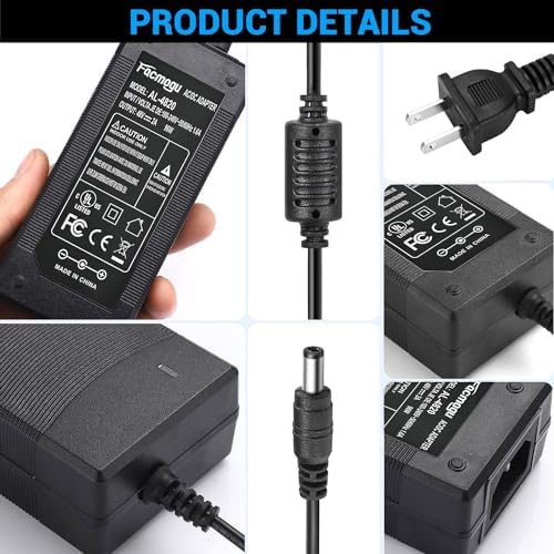 High-Performance 24 V 3 A Power Supply Adapter – Universal AC to DC Converter for LED Lighting & CCTV Systems, Dual Plug Compatibility (5.5 x 2.5 mm & 5.5 x 2.1 mm) – Reliable Switching Transformer with Safety Features for Optimal Device Functionality and Longevity