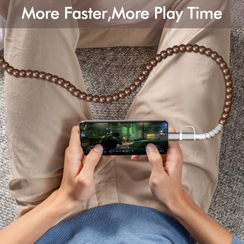 Revolutionize Your Charging Routine with the 3.3 FT USB to USB-C 2-in-1 Multi Charging Cable – MFi Certified, 66 W Fast Charger Compatible with i Phone 16-11 & Samsung Galaxy S25-S23 – Durable Beaded Design for Enhanced Style & Performance