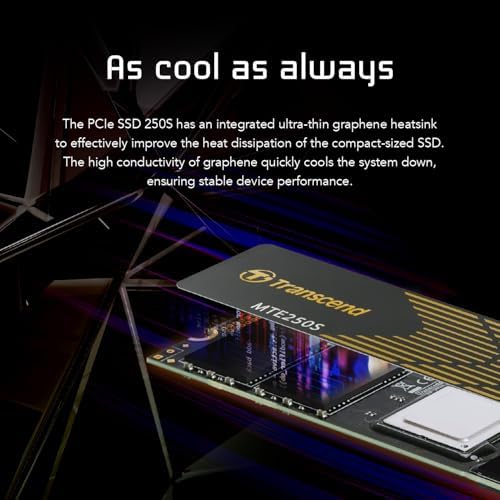 Elevate Your Computing Experience with the Transcend 256 GB M.2 2280 SSD – Achieve Lightning-Fast Speeds of Up to 1,600 MB/s for Seamless Gaming and Multitasking, Featuring PCIe NVMe Gen3 x4 Compatibility, 3 D TLC NAND Technology for Enhanced Durability, and Intelligent LDPC Error Correction for Unmatched Data Integrity. Perfect Upgrade for Ultrabooks, Laptops, and Desktops!