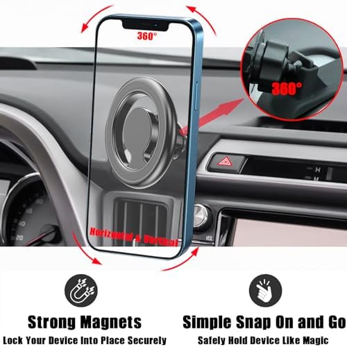 Revolutionize Your Driving Experience with the Custom Magnetic Car Phone Holder for Toyota RAV4 (2013-2018) – Hands-Free Navigation & Adjustable Stand for All Smartphones, Including i Phone – Superior Stability and Easy Installation for Ultimate Safety and Convenience