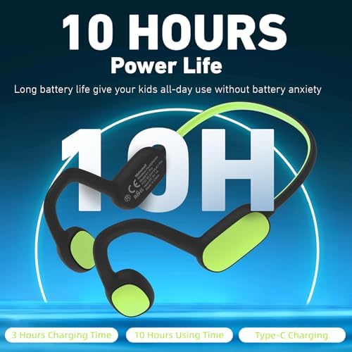 Revolutionary Bluetooth 5.2 Kids Headphones – Safe 85 d B Volume Limiting with Open Ear Design, IPX5 Waterproof for All Adventures, 20 Hours Playtime, Superior Stereo Sound with Built-in Mic – Perfect for School & Playtime in Chic Pink