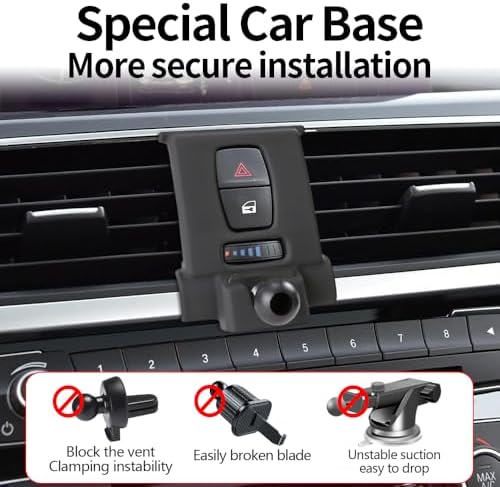 BMW 3 Series & 4 Series Car Phone Holder (2013-2018, 2014-2020) – Premium Automotive Phone Mount for F30 & F32 Models – Sleek, Durable Design for Safe Navigation and Hands-Free Use – Effortless Installation, Adjustable Viewing Angles, and Enhanced Compatibility for Modern Drivers