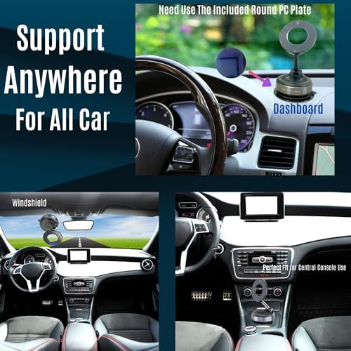 Revolutionary 2026 Vacuum Phone Holder for Car – Ultimate Suction Cup Mount with 360° Pivoting Feature for i Phone & Android Devices, Perfect for Vehicles, Gyms, and Mirrors – Unrivaled Stability and Adaptability for Effortless Hands-Free Operations