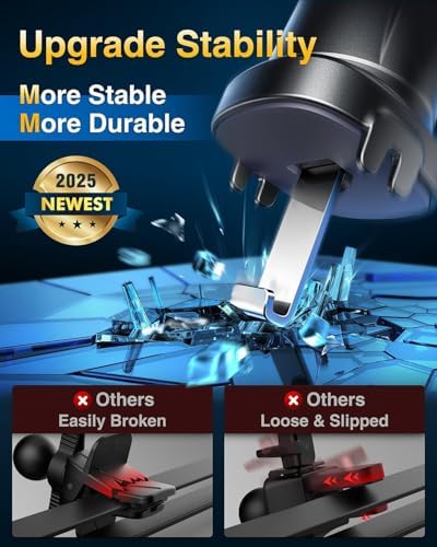 VANMASS Military-Grade Mag Safe Car Mount – 2025 Enhanced Magnetic Phone Holder for i Phone & Android – Ultra-Strong Suction for Dashboard, Windshield, and Vent – Unmatched Stability & Convenience for Safe Driving