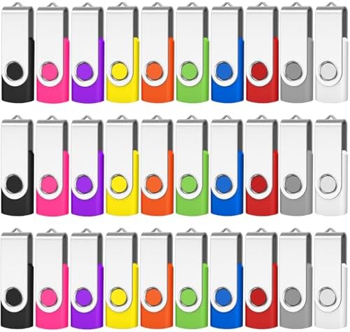 Vibrant 10-Pack 512 MB Swivel USB Flash Drives – Portable Memory Sticks for Effortless Data Storage, Durable Design with Mixed Colors for Easy Identification – Perfect for Students and Professionals on the Go!