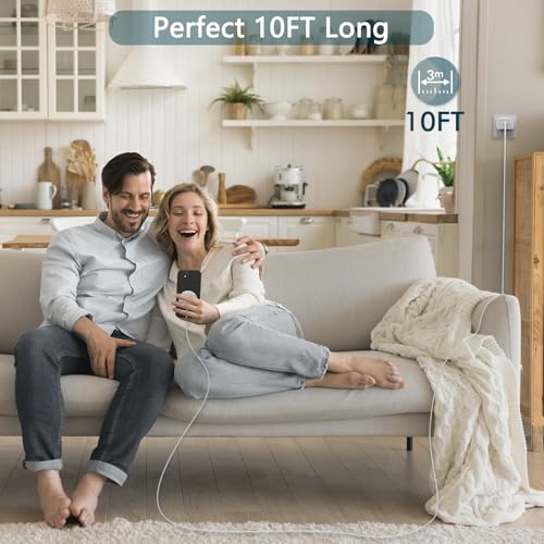 Innovative 15 W Magnetic Wireless Charger for i Phone – 2-Pack Fast Charging Pad with 20 W PD Adapter, 6-Foot Cable, and Enhanced Safety Features for i Phone 16/15/14/13/12 & Air Pods – Ultra-Slim, Portable, and Efficient Charging Solution for Home, Office, or Travel