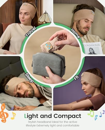 Perytong Wireless Bluetooth Sports Headband Headphones – Ultimate Comfort & Crystal-Clear Sound for Sleep, Yoga & Jogging – Perfect for Insomnia Relief, Meditation, and Easy Device Pairing