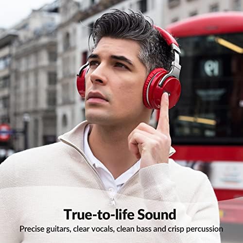 Silensys E7 Elite Wireless Over-Ear Headphones: Unmatched Active Noise Cancellation, Deep Bass Sound Experience, Luxurious Protein Ear Cushions, 30-Hour Battery Life – Your Perfect Bluetooth Companion for Travel, Work, and Daily Adventures in Elegant Black Design
