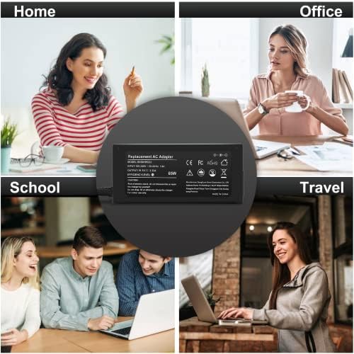 HP 65 W & 45 W Laptop Charger – Fast Charging Power Supply for HP 15 Series (15-dy, 15-da, 15-db, 15-dq, 15-dw, 15-ab, 15-ac, 15-af, 15-an, 15-au, 15-bn, 15-bs & More) – Universal Compatibility, High-Efficiency Performance for Your HP Devices – Ideal Replacement for Original Adapters