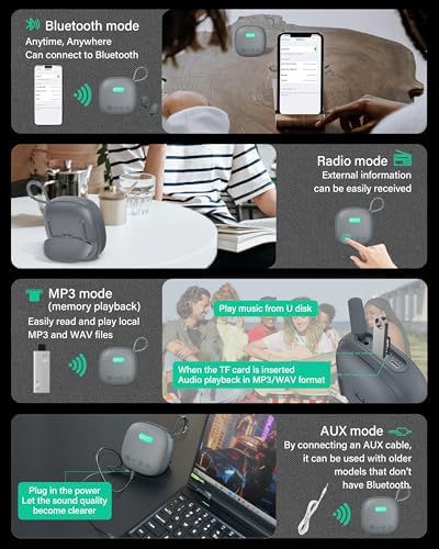 ONES Mus Play 2-in-1 Wireless Speaker and Earbuds: Premium Hi-Res Sound Experience with 24-Hour Speaker & 60-Hour Earbud Battery Life, Versatile Bluetooth/AUX/MP3 Connectivity, Dual Game & Music Modes for Enhanced Audio Engagement, Compact Design for Ultimate Portability