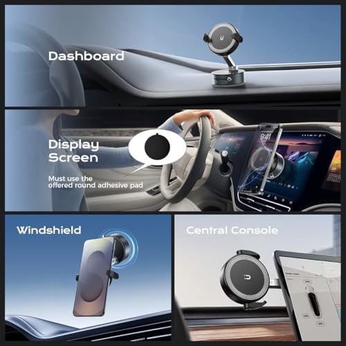 Revolutionary 360° Magnetic Car Phone Holder – Versatile Suction Mount for All Mag Safe Devices – Ultimate Convenience for Drivers, Fitness Enthusiasts, and Beauty Applications – Experience Superior Stability with Innovative Vacuum Technology – Compact and Foldable Design for Easy Portability – Seamlessly Navigate Hands-Free While Ensuring Maximum Safety and Comfort on the Road