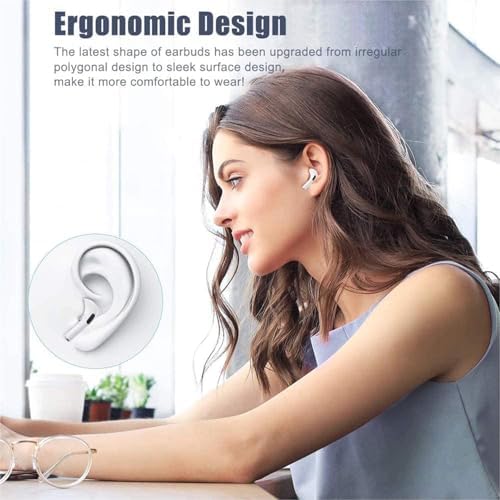 Premium Bluetooth 5.3 Wireless Earbuds – Superior High-Fidelity Audio with 42-Hour Battery Life, Touch Control for Effortless Use & IPX7 Waterproof for Maximum Durability – Perfect for Active Lifestyles and Flawless Connectivity on i Phone and Android – Immerse Yourself in Exceptional Sound and Comfort